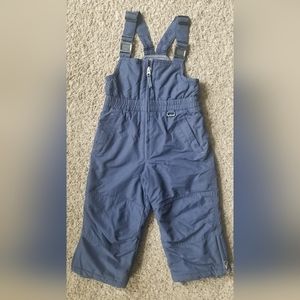 Lands' End Boys/Girls Size 4T Ski Snow Pants Bibs Overalls Adjustable Navy Blue